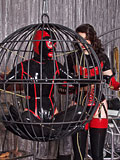 Latex dolls male slave femdom humiliation and femdom latex and rubber fiction in cruel mistress dungeon pics